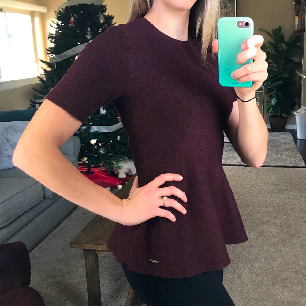 NWT Tahari Peplum Sweater